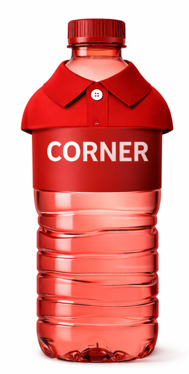 Corner bottle
